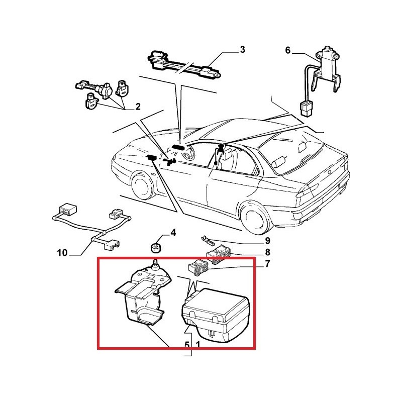 Boitier éléctronique - Alfa romeo 156 (1997 -- 2002)
