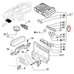 Fuse box - Alfa Romeo 166