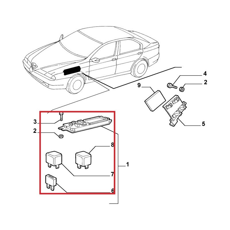 Relay - Alfa Romeo 166 2,0 TS 16V