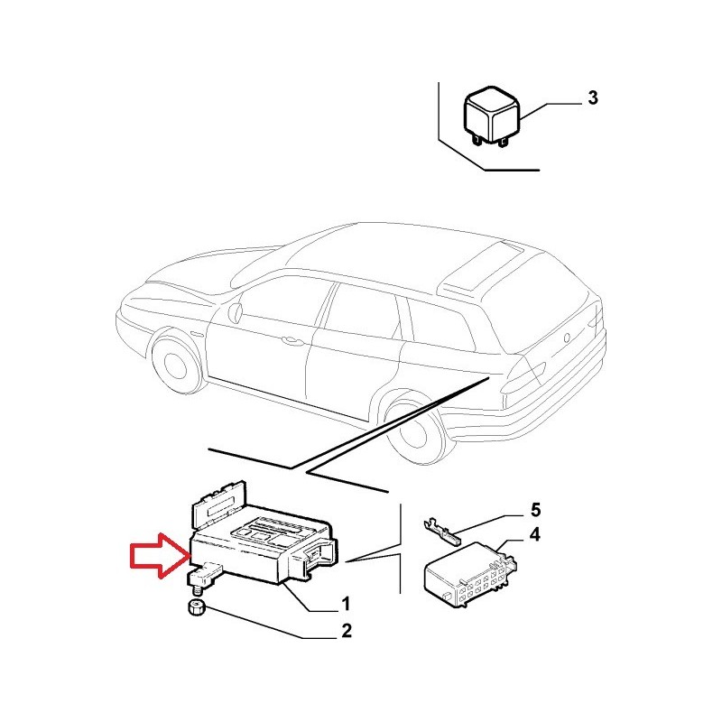 Electronic box  - Alfa romeo 156