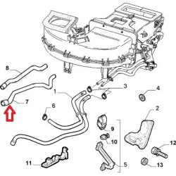 Durite de chauffage - Alfa Romeo GTV / SPIDER  2,0 JTS