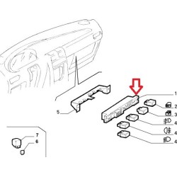 Commande interrupteurs  - Fiat Punto GT / ELX (1997 - 2000)