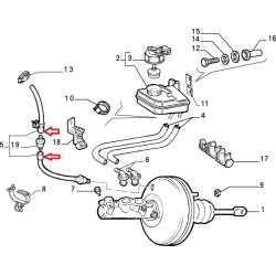 Servobrake hose  - Fiat Coupe 2.0 Turbo (1994 - 1996)