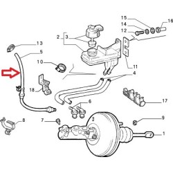 Durite de servofreins - Fiat Coupe 2,0 20V Turbo