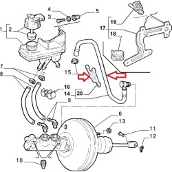 Tubo servofreno -  Alfa Romeo 156 2,5 V6