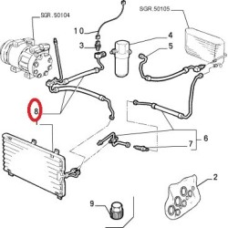 Air cooling hose - Alfa Romeo 155 2,5 V6
