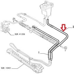 Power steering hose - Alfa Romeo 156 Selespeed