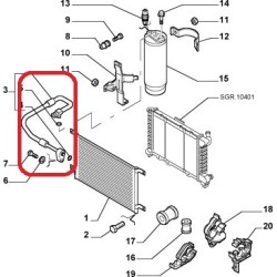 Air cooling hose - Alfa Romeo 156