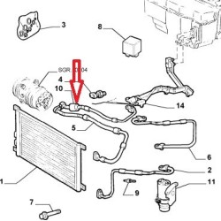 Air cooling hose - Alfa Romeo GTV / SPIDER 1,8 TS 16V