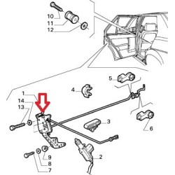 Left door lock - Alfa Romeo 75