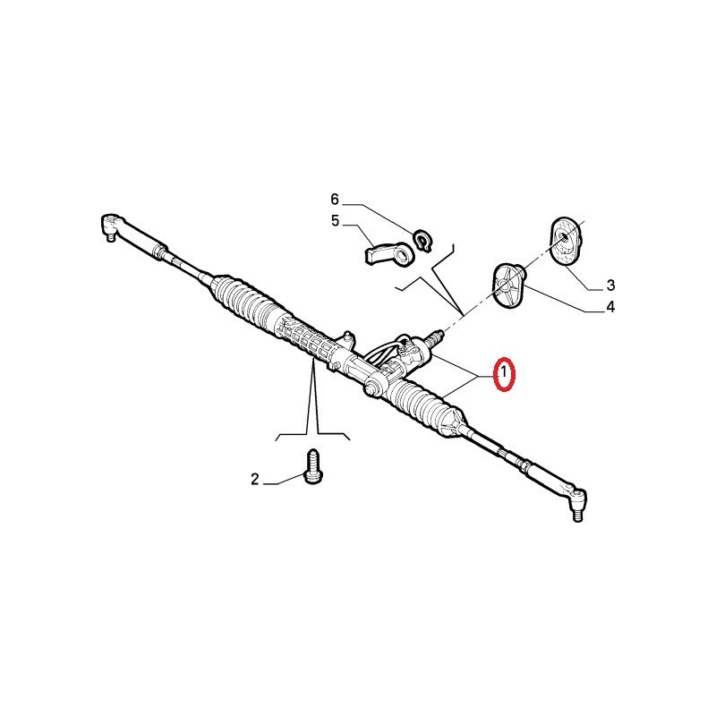 Power steering -  Fiat Punto 1,2 16V / 1,4 Turbo (1997 - 1999)