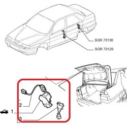 Bonnet lock - Alfa Romeo 155