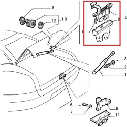 Serratura cofano - Alfa Romeo GTV