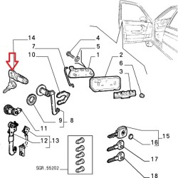 Nottolino porta  - Alfa Romeo 164