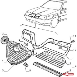 Guarnizione destra - Alfa Romeo 164