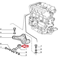 Tirante motore  - Alfa Romeo 155  1,7 / 1,8 / 2,0