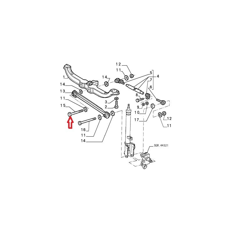 Screw - Alfa Romeo 164