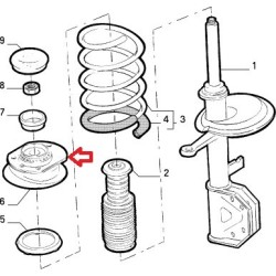 Shock absorber left rubber support  - Alfa Romeo 33 (1990 - 1994)