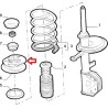 Supporto sinistro amortizzatore  - Alfa Romeo 33 (1990 - 1994)