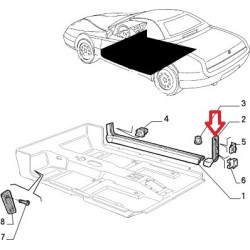 Baguette gauche - Alfa Romeo GTV / SPIDER