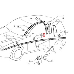 Right molding  - Lancia Ypsilon (2000 - 2003)