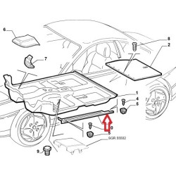 Right molding  - Fiat Coupe