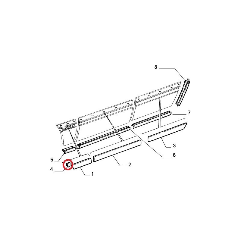 Fastener - Alfa Romeo 164