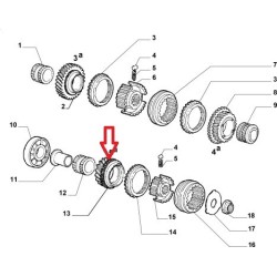 Fifth gearbox pinion  - Fiat Cinquecento / Panda / Seicento