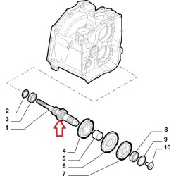 Primary shaft - Alfa Romeo 159 / Fiat Bravo / Grande Punto