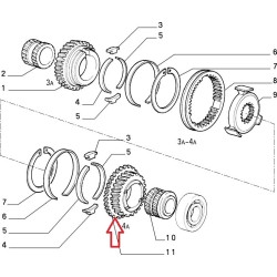 Fourth gearbox pinion  - Fiat Cinquecento / Panda / Uno / Lancia Y10