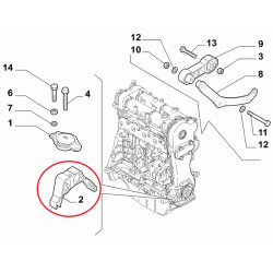 Engine Support Fiat 3P Nuova 500 / Panda