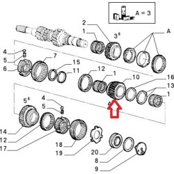 Fourth gearbox pinion  - Alfa Romeo / Fiat / Lancia