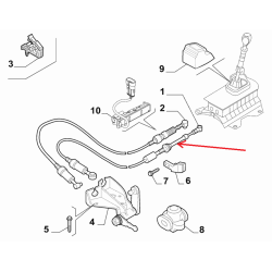Gearbox cable  - Alfa Romeo Mito / Fiat Grande Punto / Punto Evo