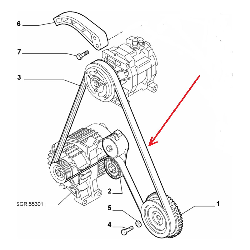 Belt -  Fiat / Lancia