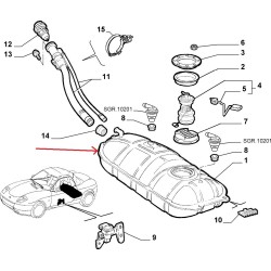 Fuel tank - Fiat Barchetta