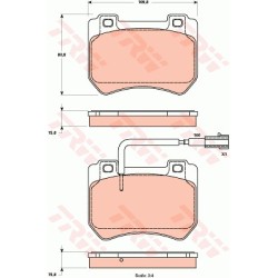 Jeu de plaquettes de freins - Alfa Romeo 159 (2008 - 2011)