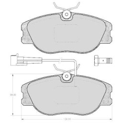 Set di pastiglie freno anteriore 4  "GIRLING" - Alfa Romeo / Fiat / Lancia