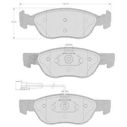 Set of 4 front brake pads "ATE"- Fiat / Lancia