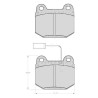 Set of 4 front brake pads "BREMBO" - Alfa Romeo 75