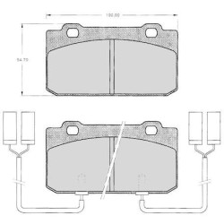 Set di pastiglie freno anteriore 4 "ATE"- Alfa Romeo 33