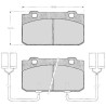 Set of 4 front brake pads "ATE"- Alfa Romeo 33