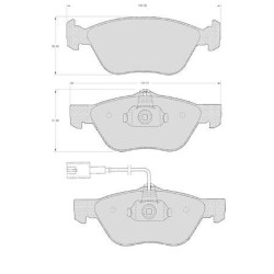 Set of 4 front brake pads "ATE"Alfa Romeo/Fiat/Lancia