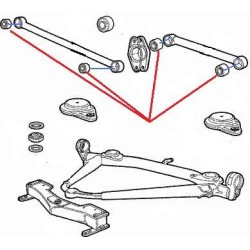 Silenbloc de bras de suspension arrière - Alfa Romeo 75 / 90 