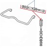 Rear suspension rod rubber pad - Alfa Romeo 75 / 90