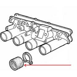 Connection hose : air filter / throttle valve - Alfa Romeo 75