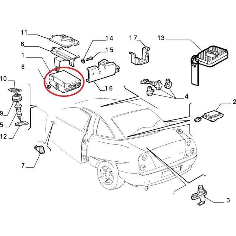 CENTRAL ELECTRONIC - Fiat Coupe