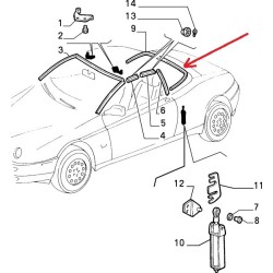 GUARNIZIONE CAPOTA  - Alfa Romeo Spider