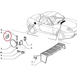 Fuel cap stop - Fiat Barchetta 