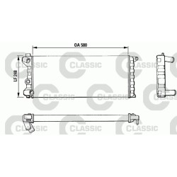 Engine cooling radiator - Fiat Panda / Autobianchi Y10