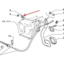 Pedal clutch spring